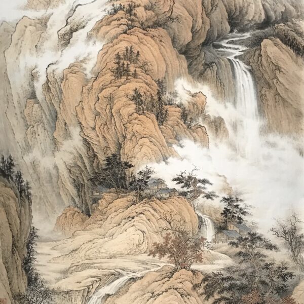 Autumn Mountains Unveiled: Mist, Waterfalls and the Wanderer's Path