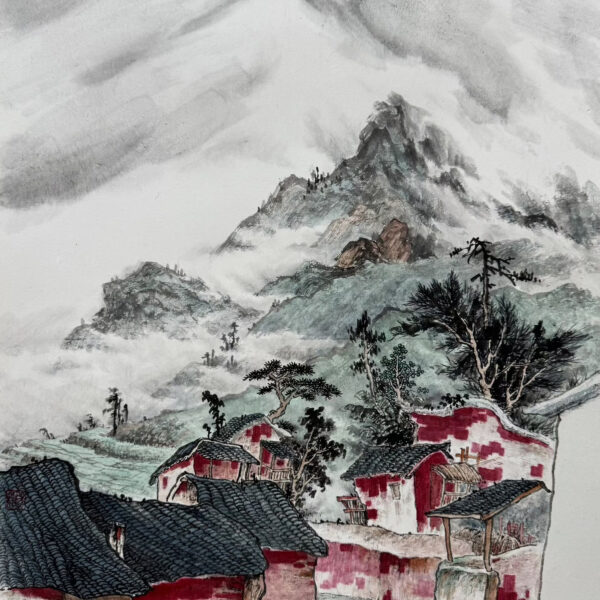 Mountain Echoes in Red